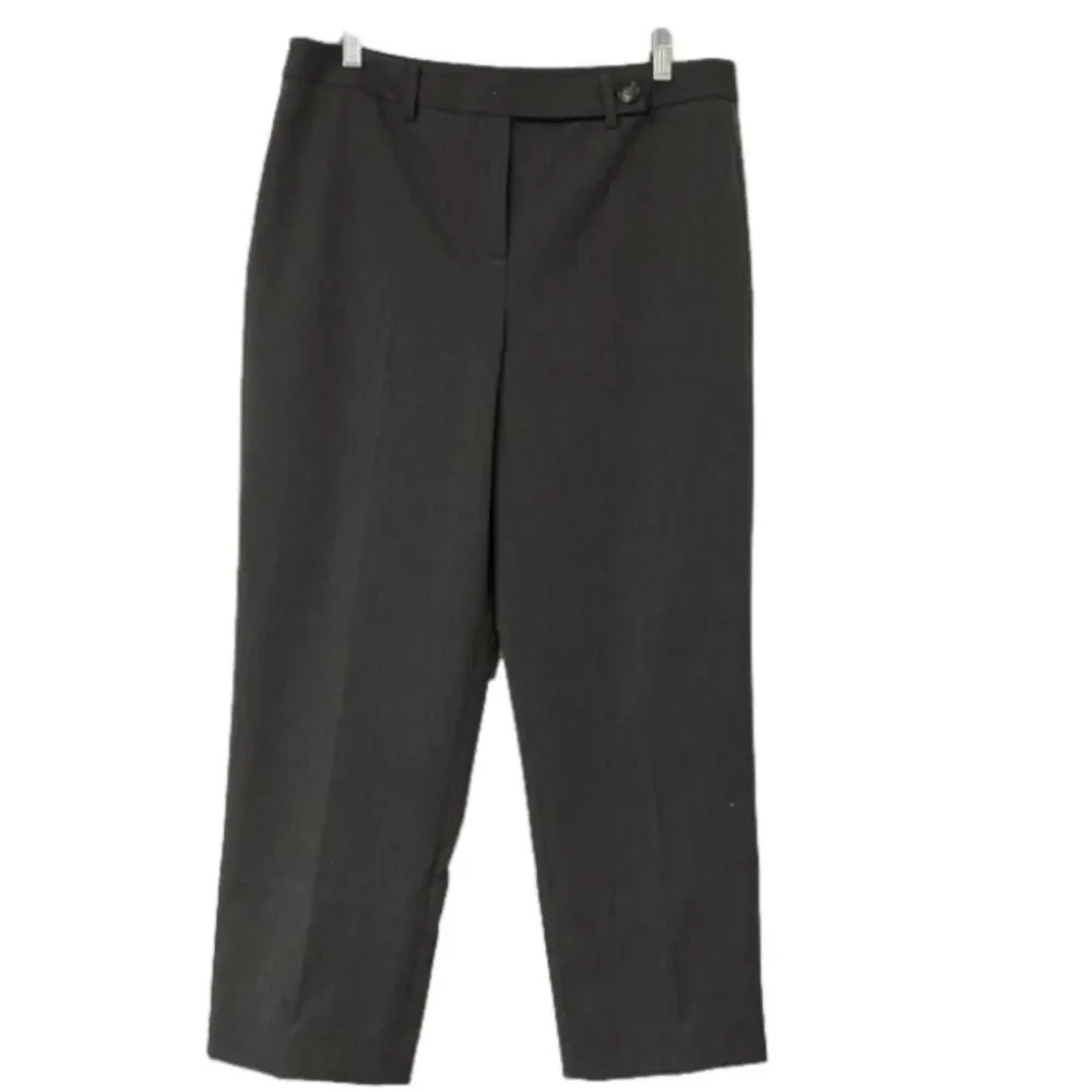 Talbots Petites Stretch Work Dress Pants Gray Size 12
